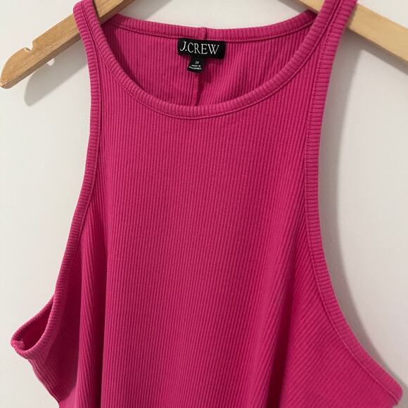 J. Crew Pink Ribbed Tank Size 2X - Picture 4 of 4